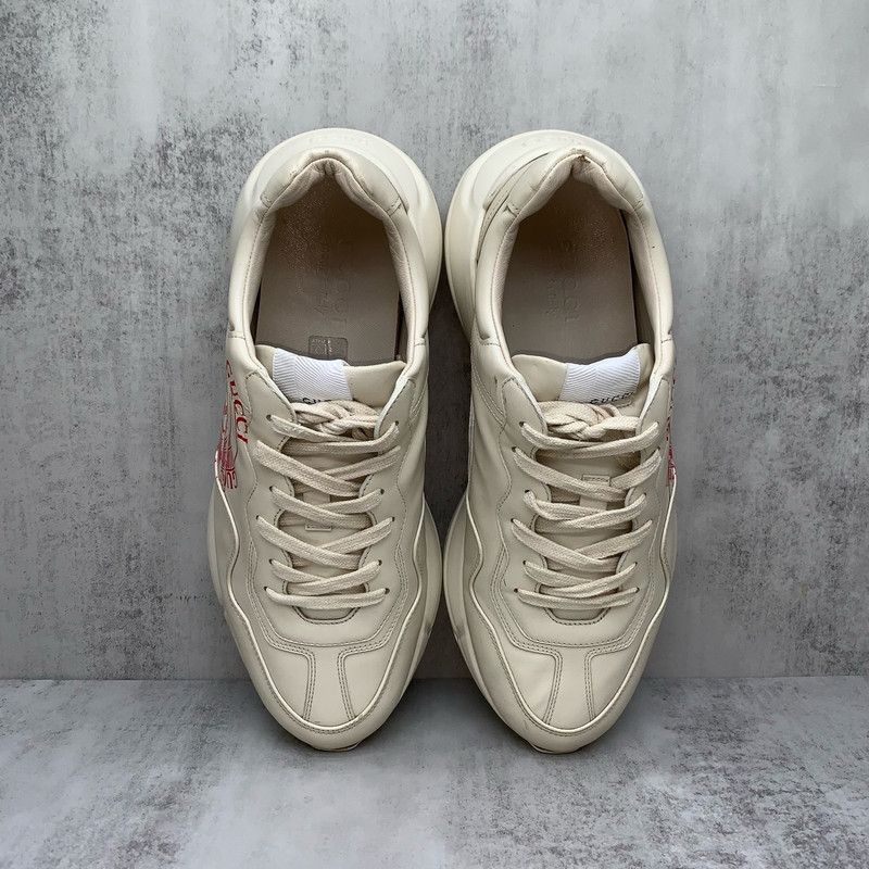 Gucci Gucci Rhyton Classic Dad Sneakers in Ivory White 0079 Size US 10.5 / EU 43-44 - 6 Thumbnail