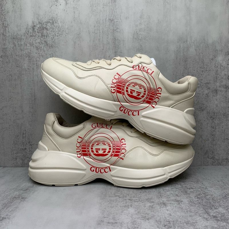 Gucci Gucci Rhyton Classic Dad Sneakers in Ivory White 0079 Size US 10.5 / EU 43-44 - 2 Thumbnail