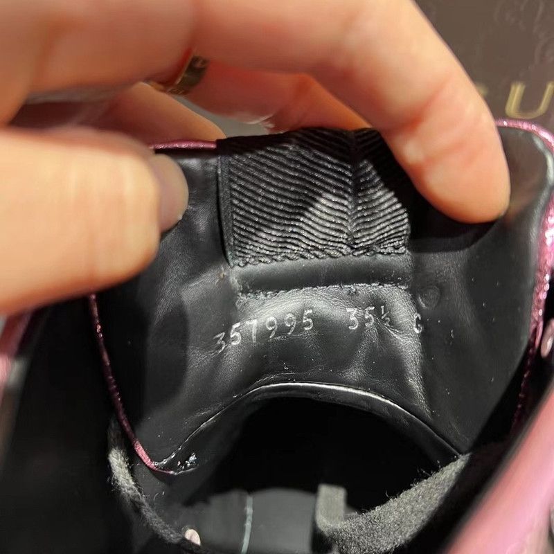 Gucci Gucci Sequin High-Top Sneakers in Pink 0079 Size US 5.5 / EU 38 - 8 Thumbnail