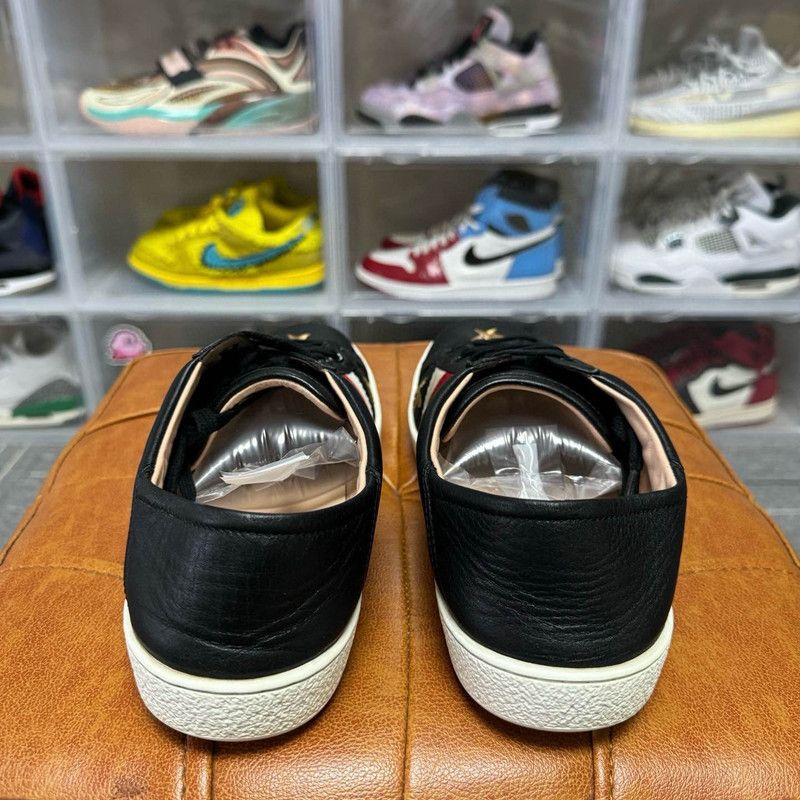 Gucci Gucci Ace Bees and Stars Black Sneakers 0079 Size US 8 / EU 41 - 3 Thumbnail