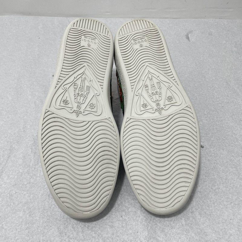 Gucci Gucci Silver Casual Sneakers with Dragon Embroidery 0079 Size US 7.5 / EU 40-41 - 4 Thumbnail