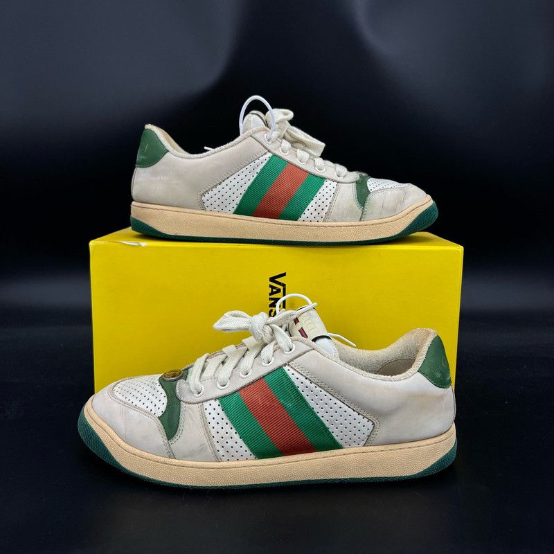 Gucci GUCCI Screener Dirty Sneakers in Gray Green 0079 Size US 8.5 / EU 41-42 - 6 Thumbnail