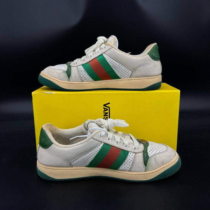 Gucci GUCCI Screener Dirty Sneakers in Gray Green 0079 Size US 8.5 / EU 41-42 - 7 Thumbnail