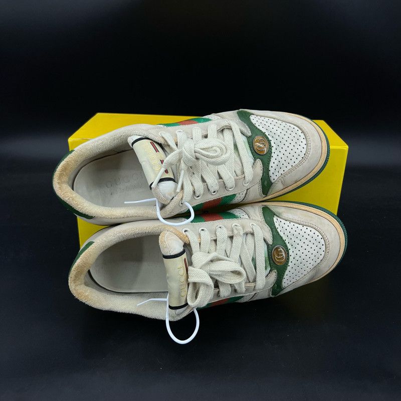 Gucci GUCCI Screener Dirty Sneakers in Gray Green 0079 Size US 8.5 / EU 41-42 - 8 Thumbnail