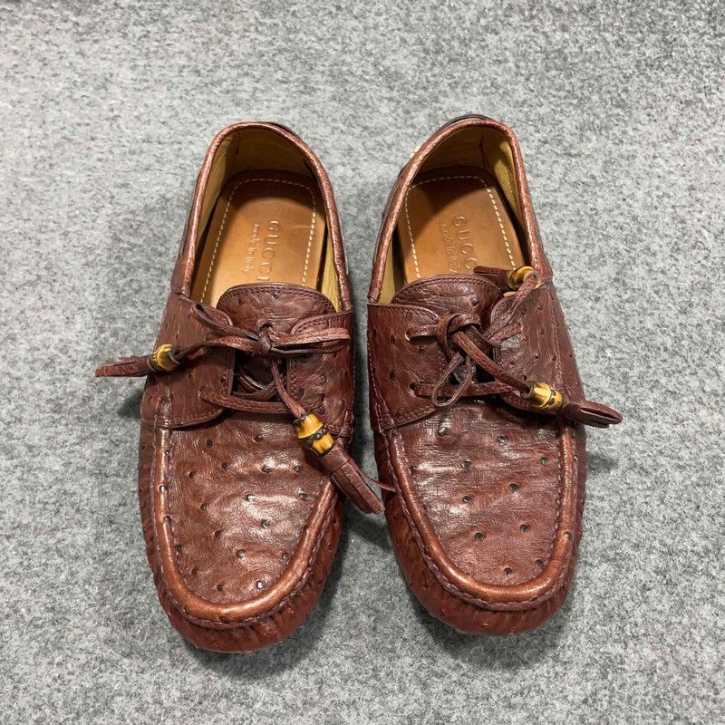 Gucci Gucci Brown Men's Loafers 0079 Size US 7.5 / EU 40-41 - 2 Thumbnail