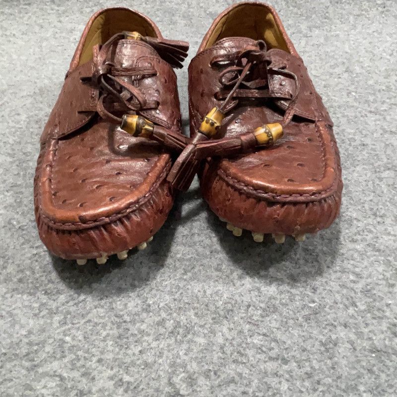 Gucci Gucci Brown Men's Loafers 0079 Size US 7.5 / EU 40-41 - 8 Thumbnail