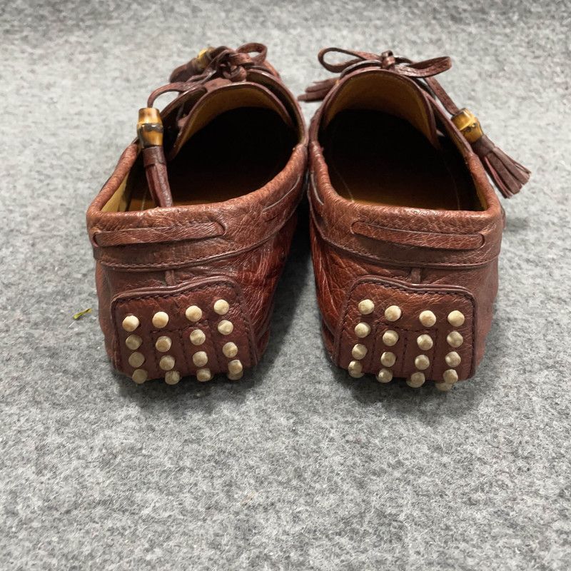 Gucci Gucci Brown Men's Loafers 0079 Size US 7.5 / EU 40-41 - 3 Thumbnail