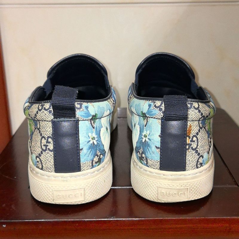 Gucci Gucci Floral Print Low-Top Slip-On Sneakers 0079 Size US 8.5 / EU 41-42 - 3 Thumbnail