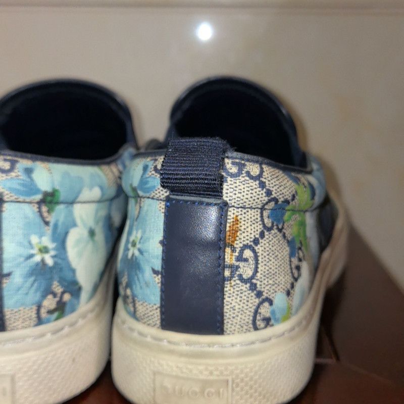 Gucci Gucci Floral Print Low-Top Slip-On Sneakers 0079 Size US 8.5 / EU 41-42 - 6 Thumbnail