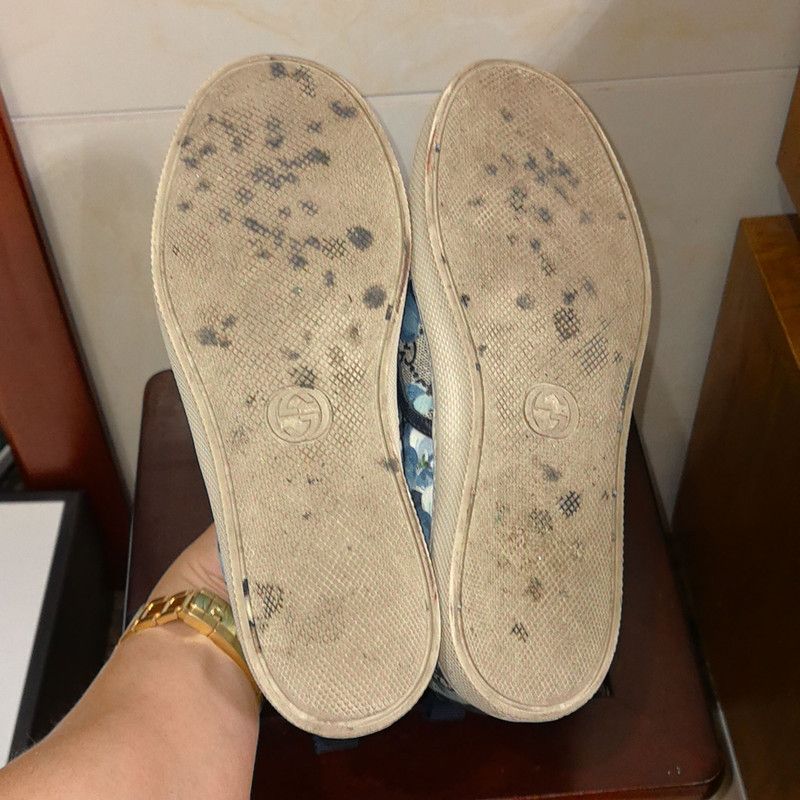 Gucci Gucci Floral Print Low-Top Slip-On Sneakers 0079 Size US 8.5 / EU 41-42 - 4 Thumbnail