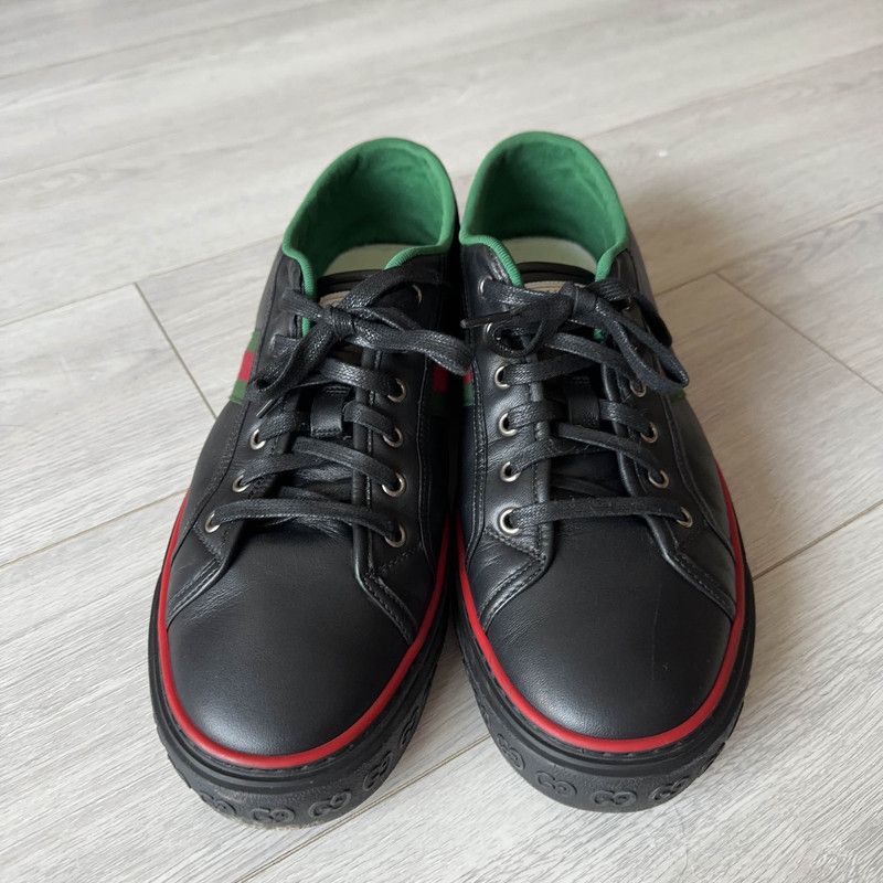 Gucci Gucci Tennis 1977 Leather Sneakers for Men 0079 Size US 11 / EU 44 - 2 Thumbnail