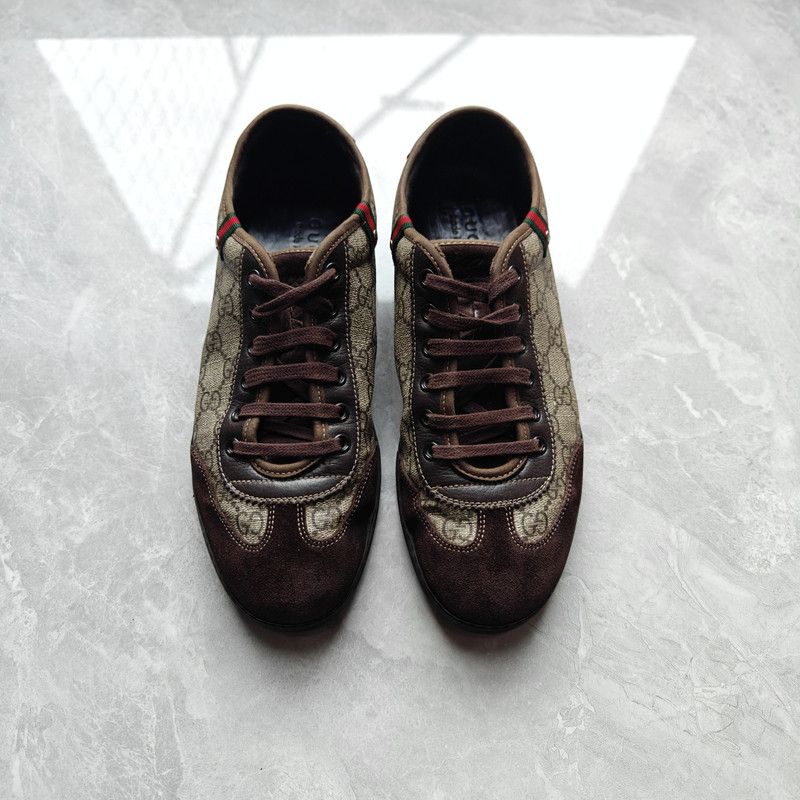 Gucci Gucci GG Velvet Casual Sneakers in Dark Beige 0079 Size US 8 / EU 41 - 2 Thumbnail