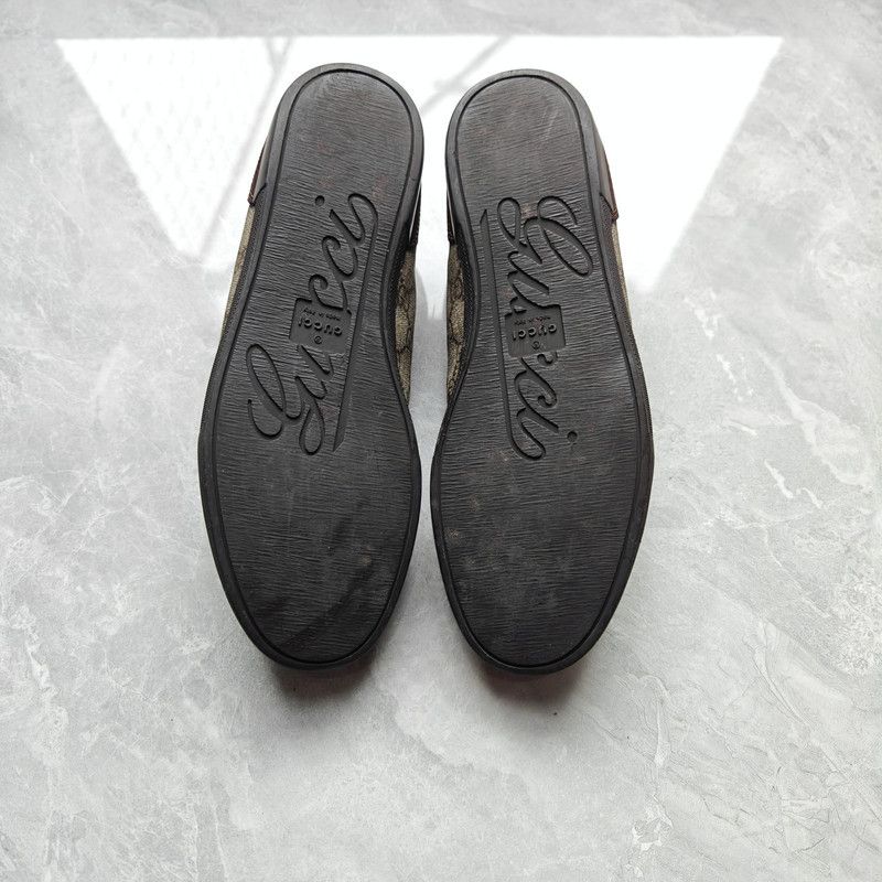Gucci Gucci GG Velvet Casual Sneakers in Dark Beige 0079 Size US 8 / EU 41 - 4 Thumbnail