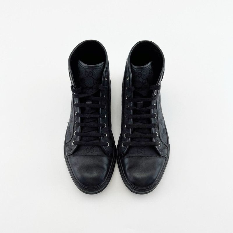Gucci Gucci Vintage GG Canvas High-Top Sneakers 0079 Size US 8 / EU 41 - 2 Thumbnail