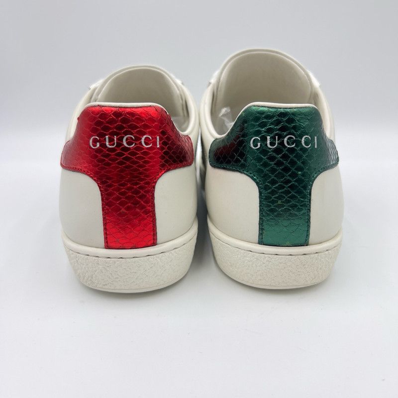 Gucci Gucci Bee Stripe White Sneakers 0079 Size US 5.5 / EU 38 - 3 Thumbnail