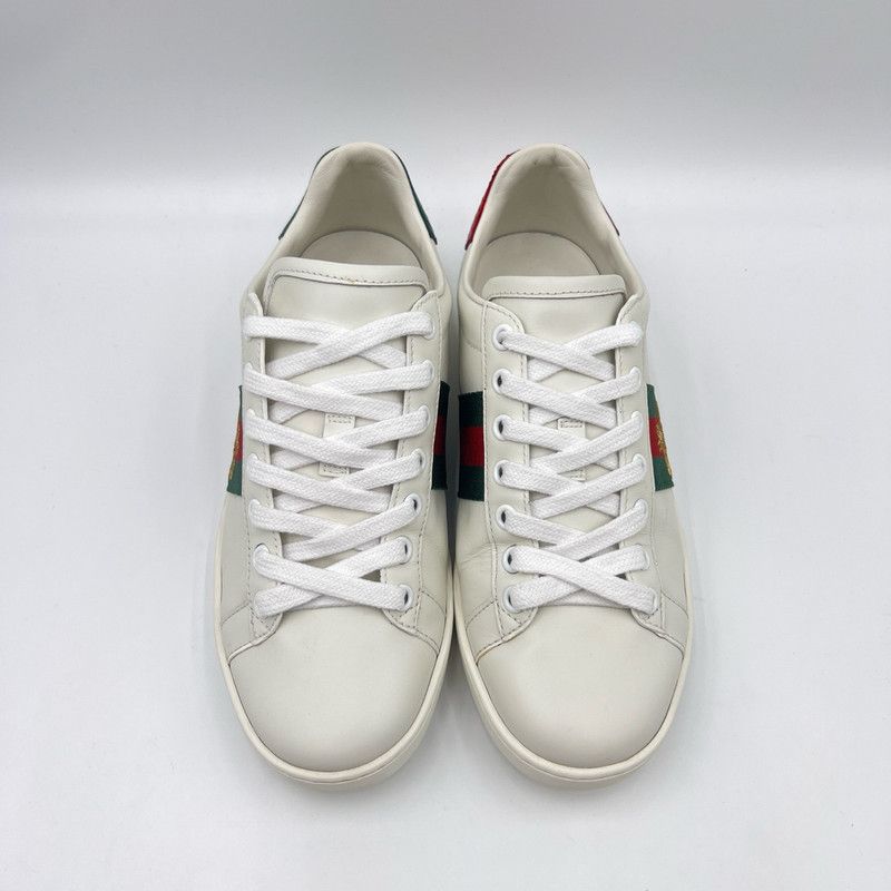 Gucci Gucci Bee Stripe White Sneakers 0079 Size US 5.5 / EU 38 - 2 Thumbnail