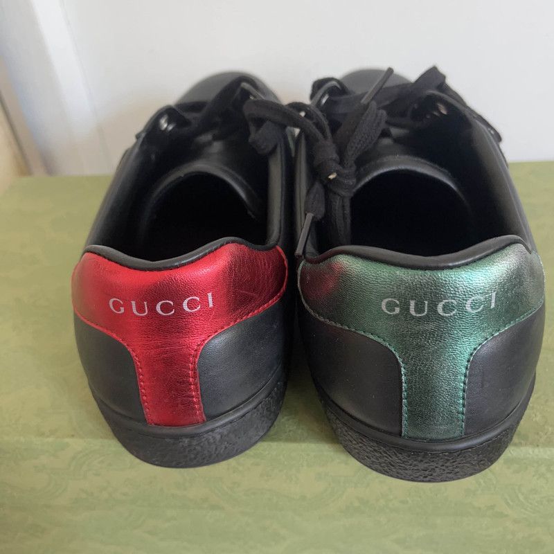Gucci Gucci Ace Leather Dog Head Sneakers for Men 0079 Size US 8 / EU 41 - 3 Thumbnail