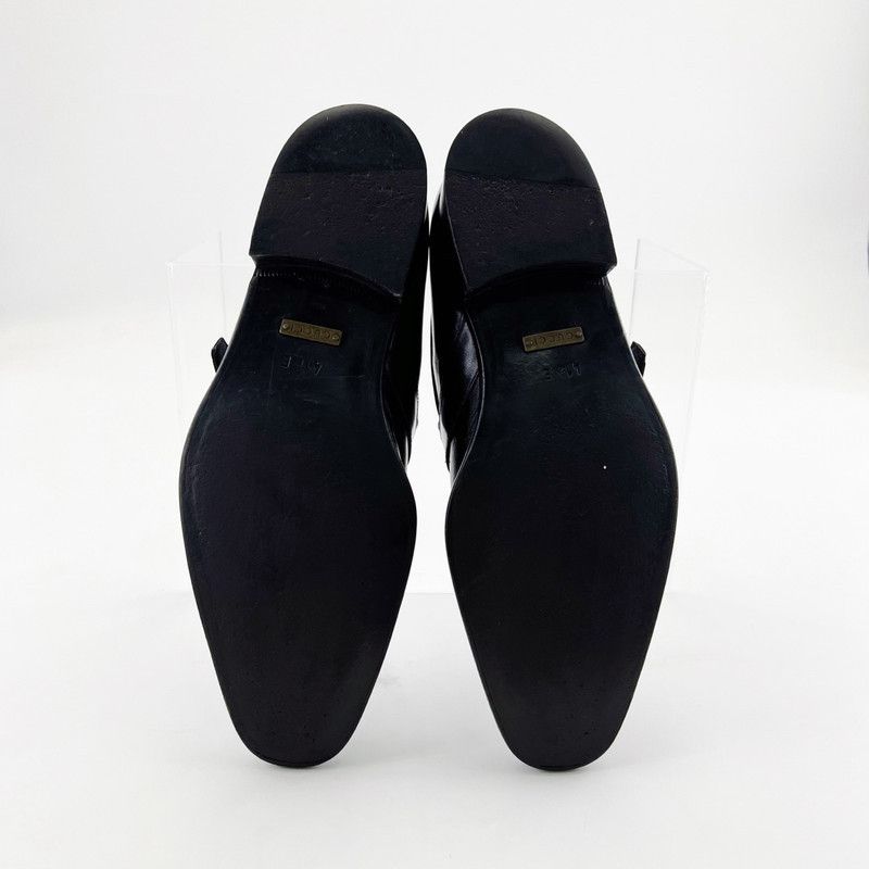 Gucci Gucci Black Horsebit Casual Leather Loafers 0079 Size US 8 / EU 41 - 4 Thumbnail