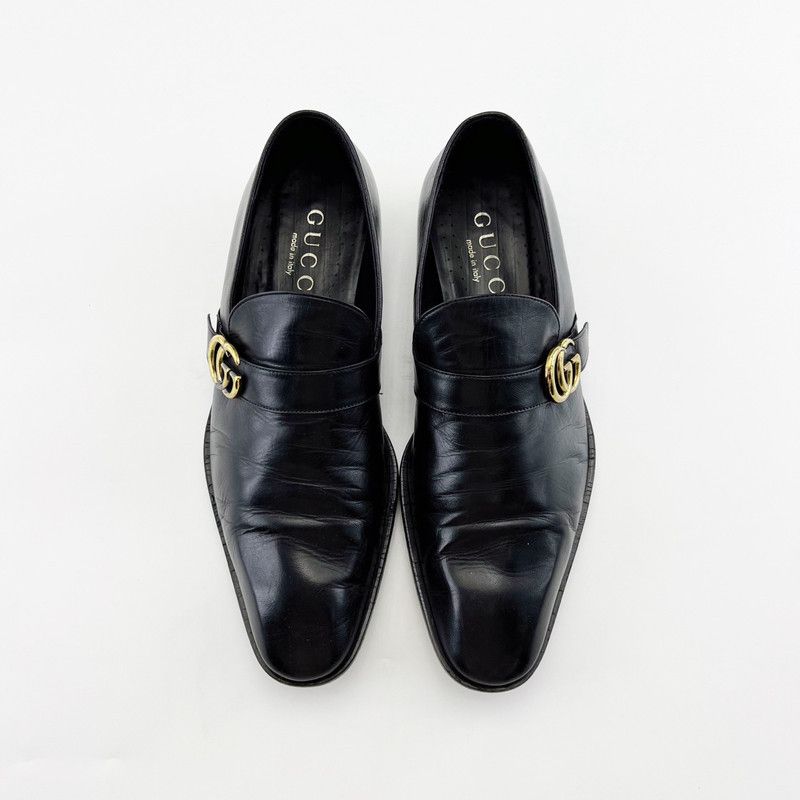 Gucci Gucci Black Horsebit Casual Leather Loafers 0079 Size US 8 / EU 41 - 2 Thumbnail