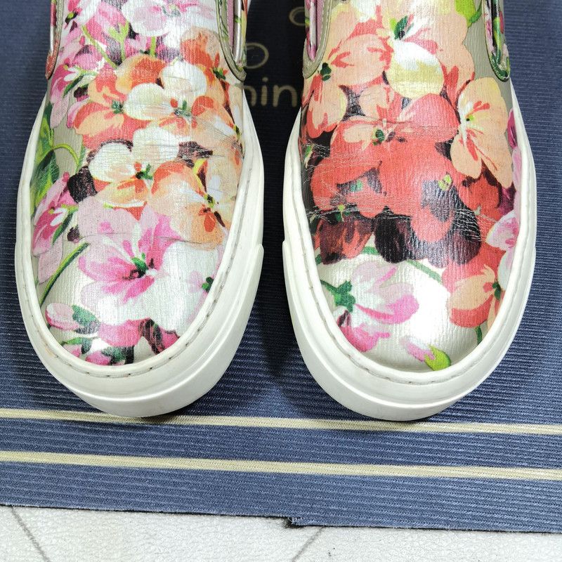 Gucci Gucci Floral Slip-On Sneakers 0079 Size US 6.5 / EU 39-40 - 12 Thumbnail