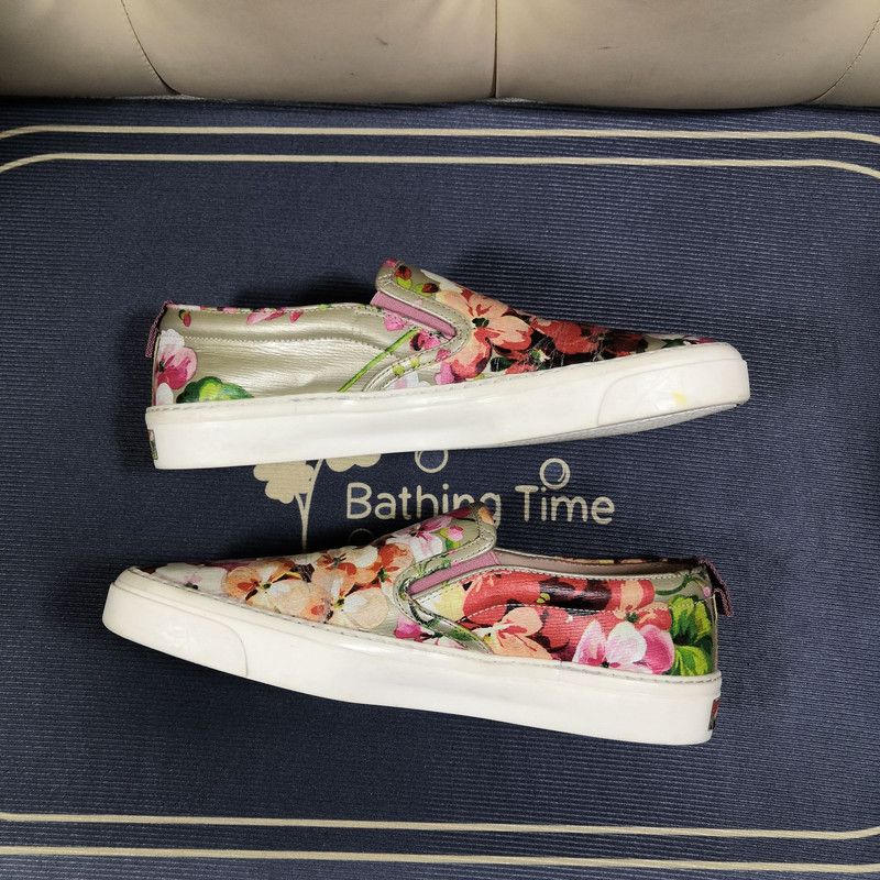 Gucci Gucci Floral Slip-On Sneakers 0079 Size US 6.5 / EU 39-40 - 7 Thumbnail
