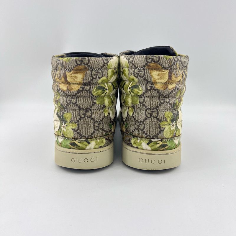 Gucci Gucci High-Top Canvas Sneakers in Green 0079 Size US 7 / EU 40 - 3 Thumbnail