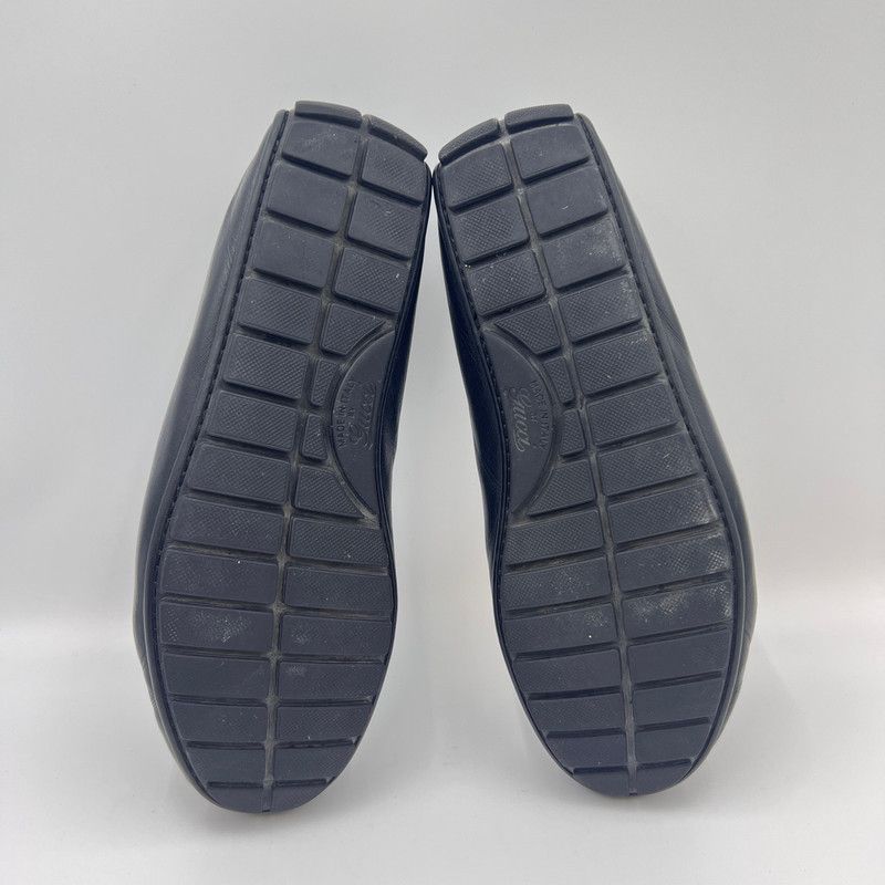 Gucci Gucci Men's Casual Black Leather Loafers 0079 Size US 6.5 / EU 39-40 - 4 Thumbnail