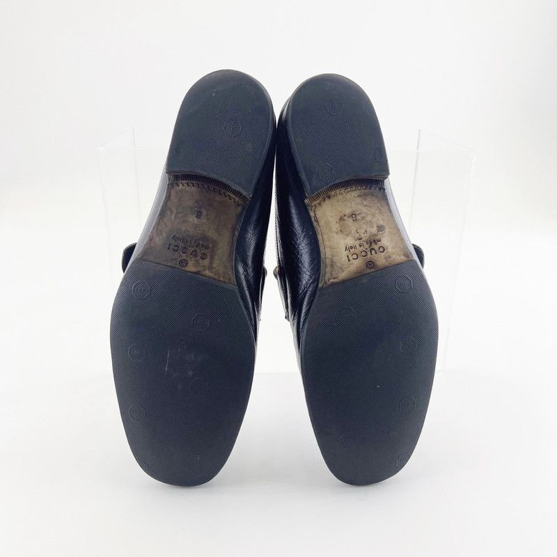 Gucci Gucci Black Double G Striped Casual Loafers 0079 Size US 7.5 / EU 40-41 - 4 Thumbnail