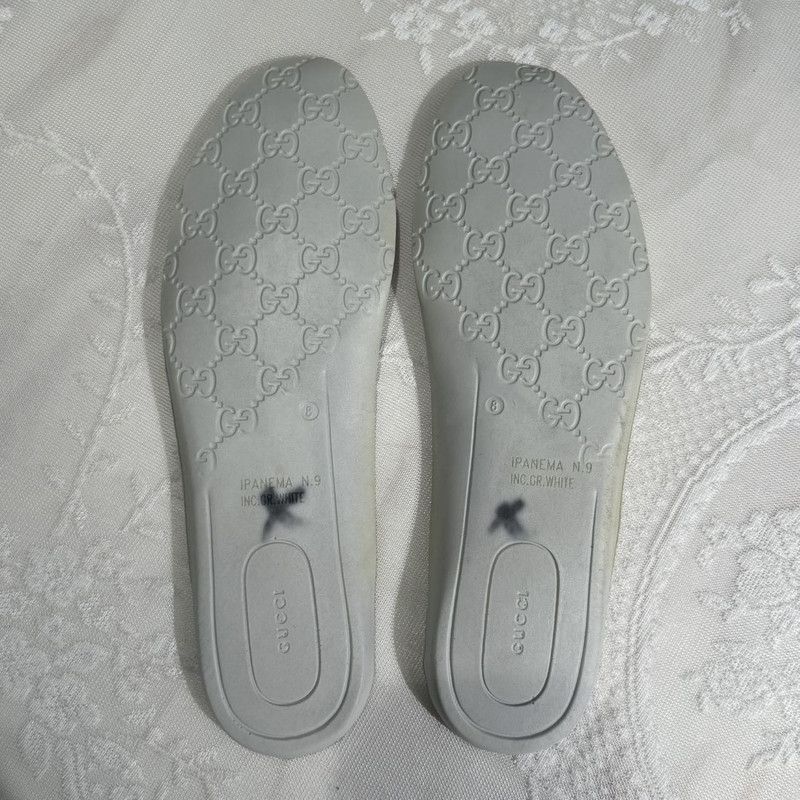 Gucci Gucci White Leather Low-Top Sports Sneakers 0079 Size US 9.5 / EU 42-43 - 10 Thumbnail