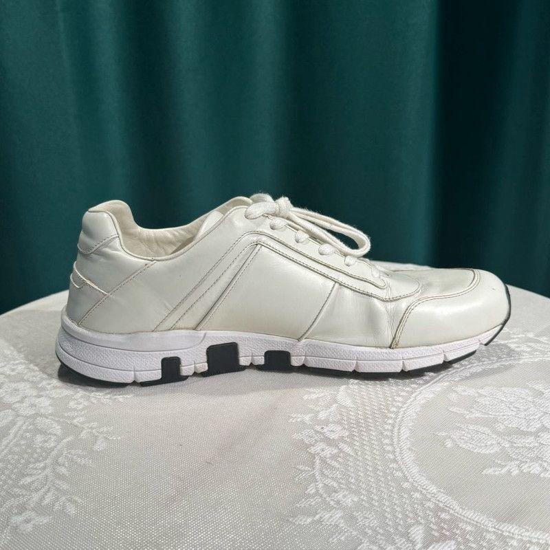 Gucci Gucci White Leather Low-Top Sports Sneakers 0079 Size US 9.5 / EU 42-43 - 12 Thumbnail