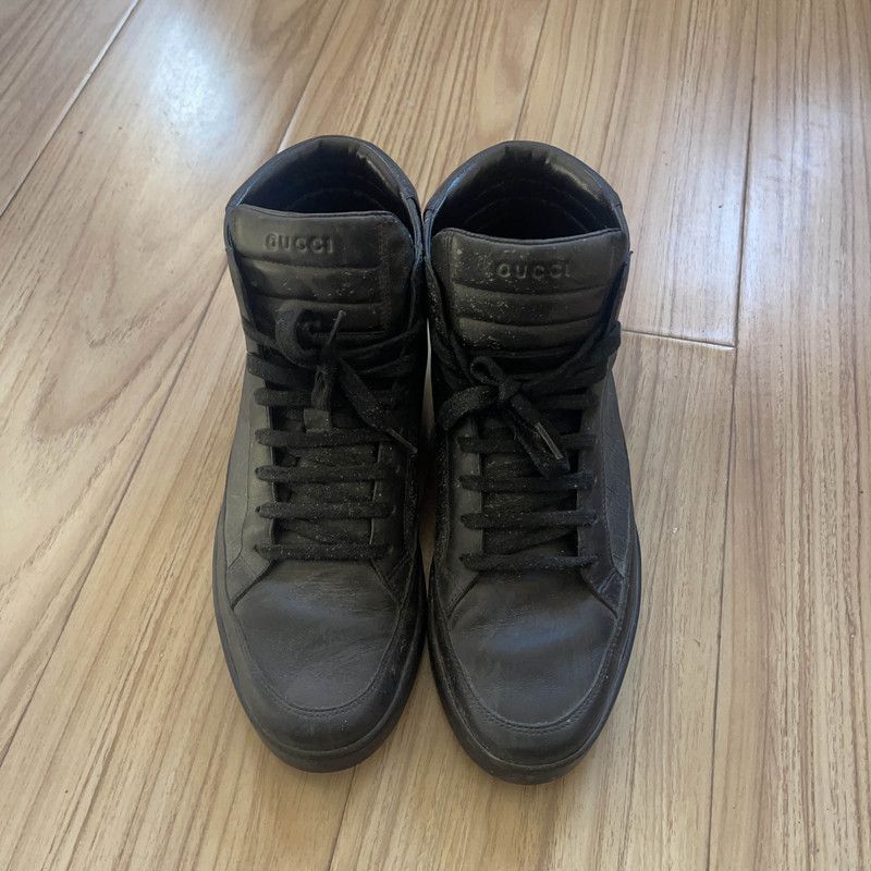 Gucci Gucci High-Top Sneakers in Black 0079 Size US 9.5 / EU 42-43 - 2 Thumbnail