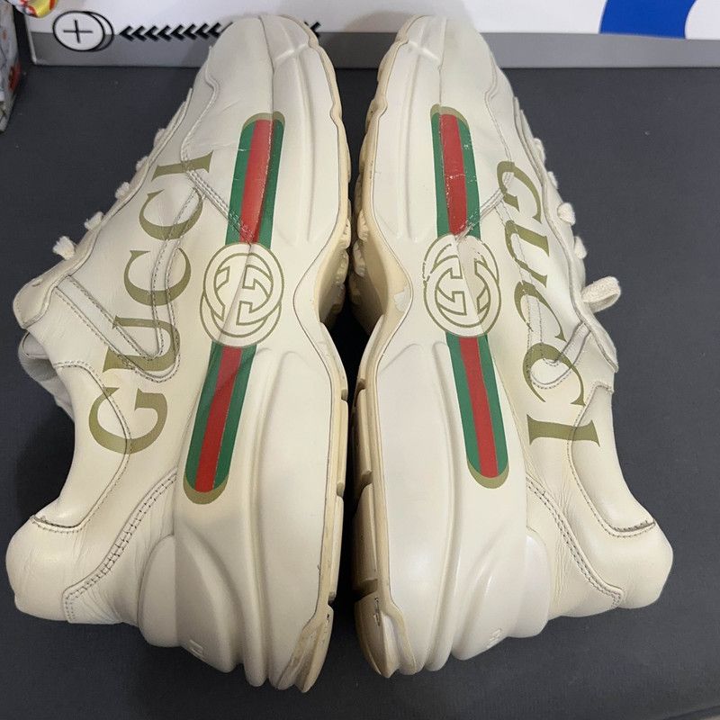 Gucci Gucci Rhyton Logo Low-Top Dad Shoes 0079 Size US 8.5 / EU 41-42 - 6 Thumbnail