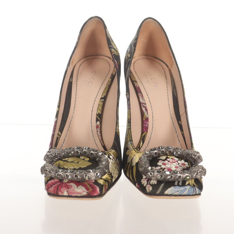 Gucci Gucci Floral Embellished High Heels 0079 Size US 6.5 / EU 39-40 - 4 Thumbnail