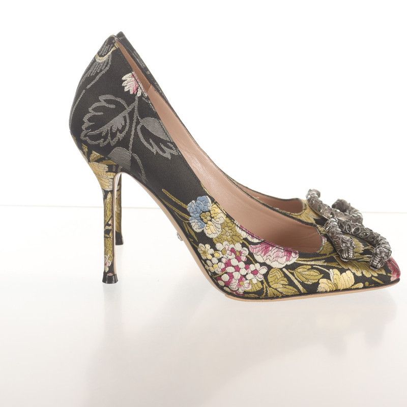Gucci Gucci Floral Embellished High Heels 0079 Size US 6.5 / EU 39-40 - 2 Thumbnail
