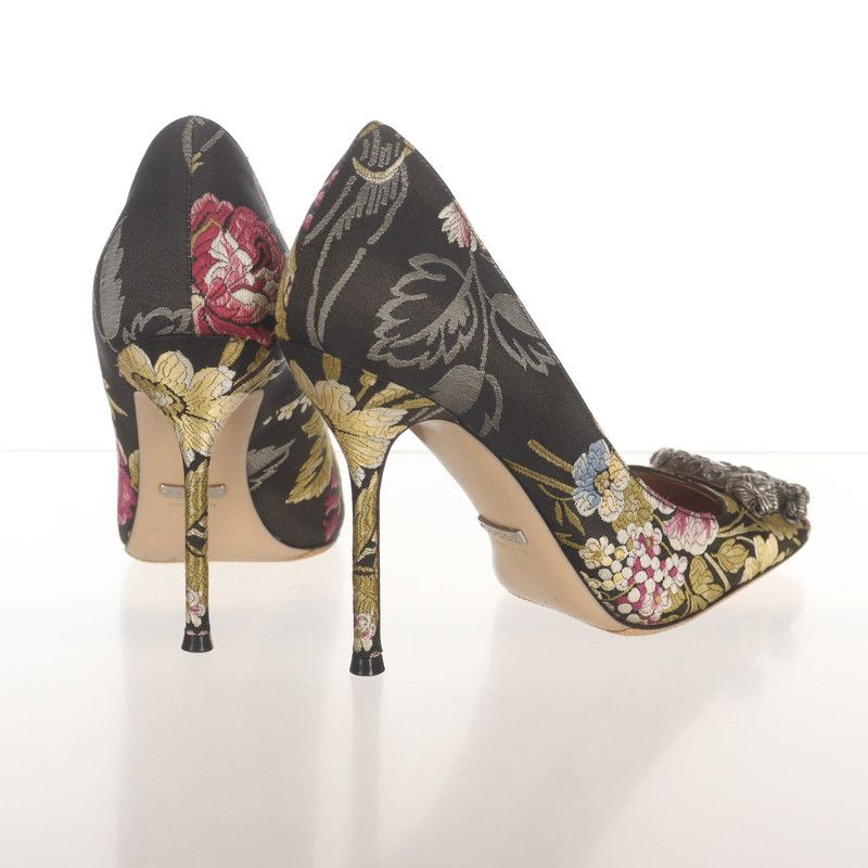 Gucci Gucci Floral Embellished High Heels 0079 Size US 6.5 / EU 39-40 - 5 Thumbnail