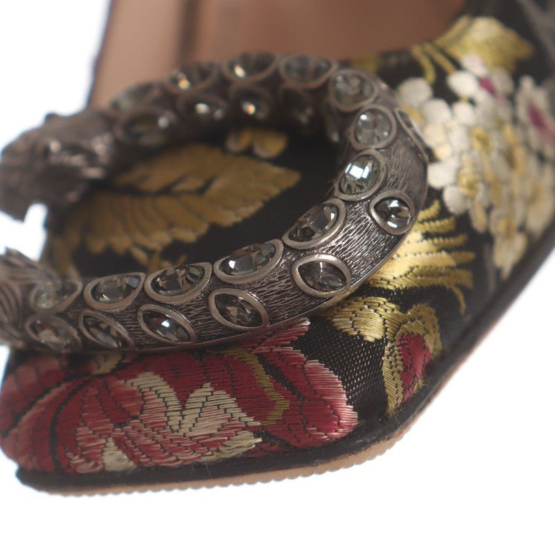Gucci Gucci Floral Embellished High Heels 0079 Size US 6.5 / EU 39-40 - 14 Thumbnail