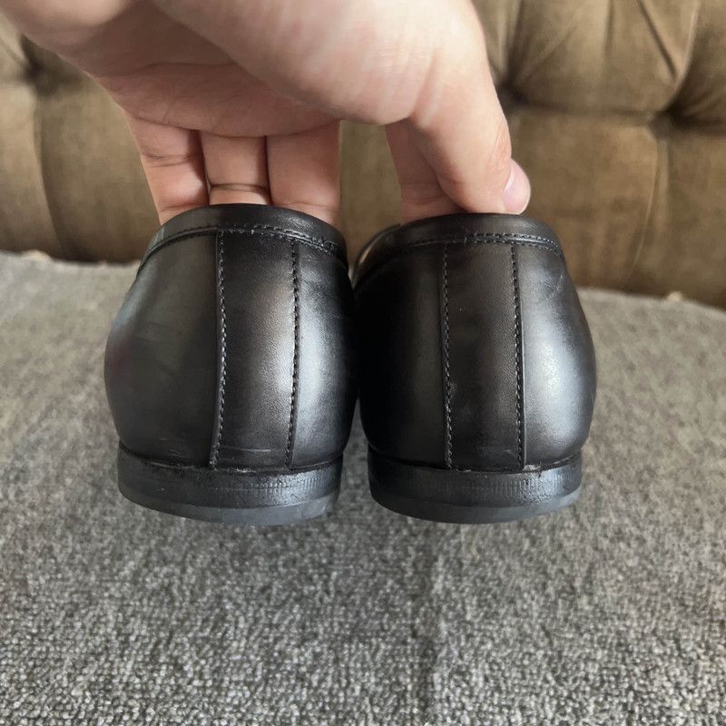 Gucci Gucci Jordaan Black Loafers for Men 0079 Size US 8 / EU 41 - 7 Thumbnail