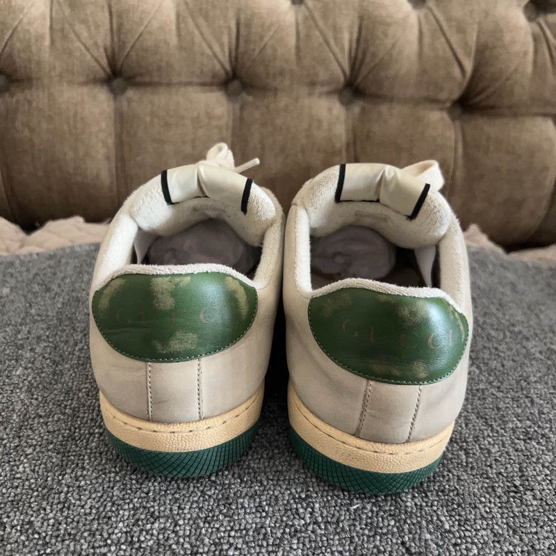 Gucci Gucci Screener Dirty Sneakers in Grey Green 0079 Size US 9.5 / EU 42-43 - 3 Thumbnail