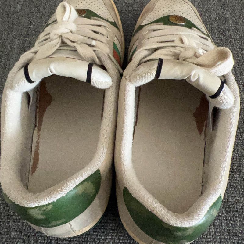 Gucci Gucci Screener Dirty Sneakers in Grey Green 0079 Size US 9.5 / EU 42-43 - 8 Thumbnail