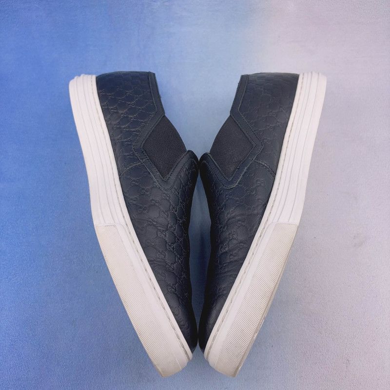 Gucci Gucci Black Low-Top Slip-On Sneakers for Men 0079 Size US 8.5 / EU 41-42 - 7 Thumbnail