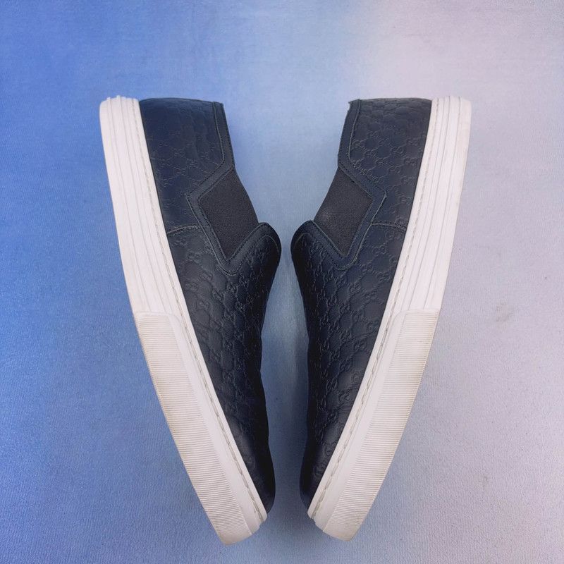 Gucci Gucci Black Low-Top Slip-On Sneakers for Men 0079 Size US 8.5 / EU 41-42 - 6 Thumbnail