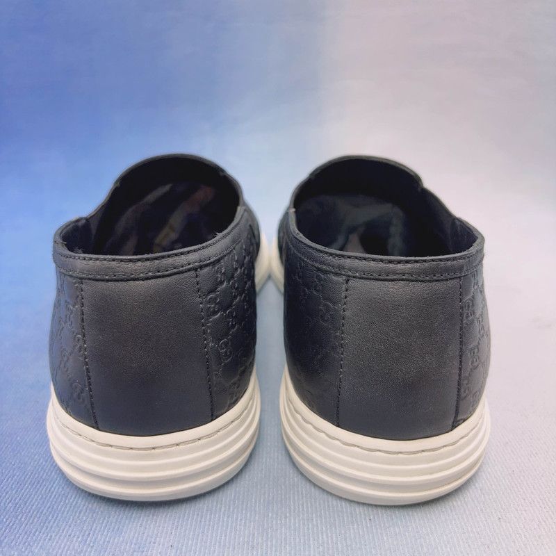 Gucci Gucci Black Low-Top Slip-On Sneakers for Men 0079 Size US 8.5 / EU 41-42 - 3 Thumbnail