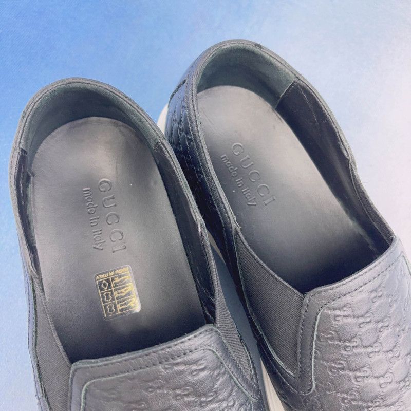 Gucci Gucci Black Low-Top Slip-On Sneakers for Men 0079 Size US 8.5 / EU 41-42 - 9 Thumbnail