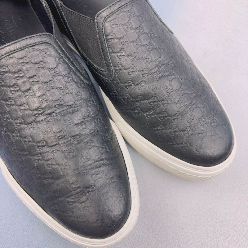 Gucci Gucci Black Low-Top Slip-On Sneakers for Men 0079 Size US 8.5 / EU 41-42 - 8 Thumbnail