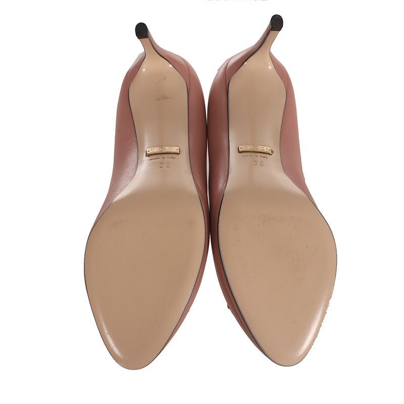 Gucci Gucci Pink High Heels with Signature Detailing 0079 Size US 5 / EU 37 - 6 Thumbnail
