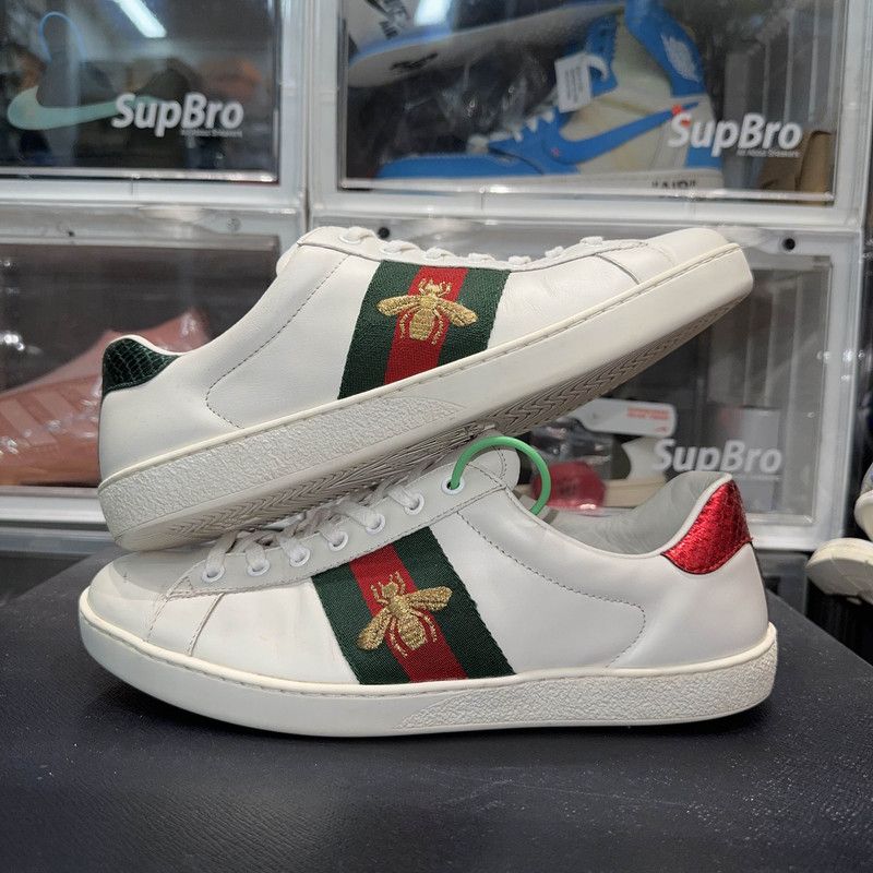 Gucci Gucci Ace Leather Fashion Sneakers for Men 0079 Size US 9 / EU 42 - 6 Thumbnail