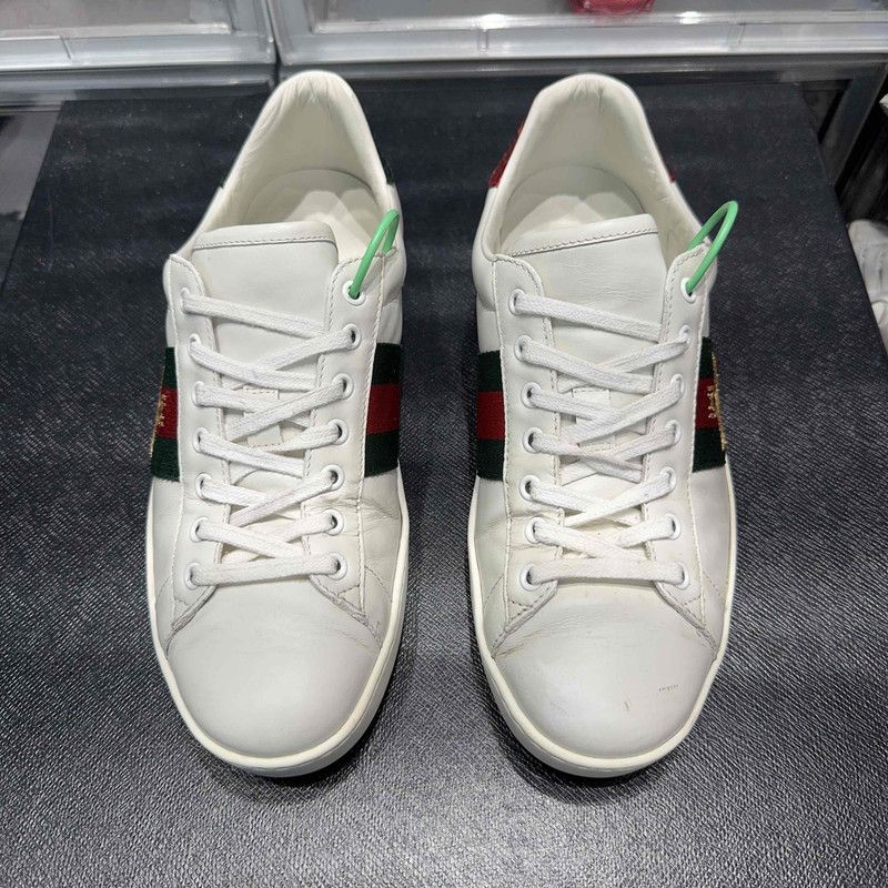 Gucci Gucci Ace Leather Fashion Sneakers for Men 0079 Size US 9 / EU 42 - 2 Thumbnail