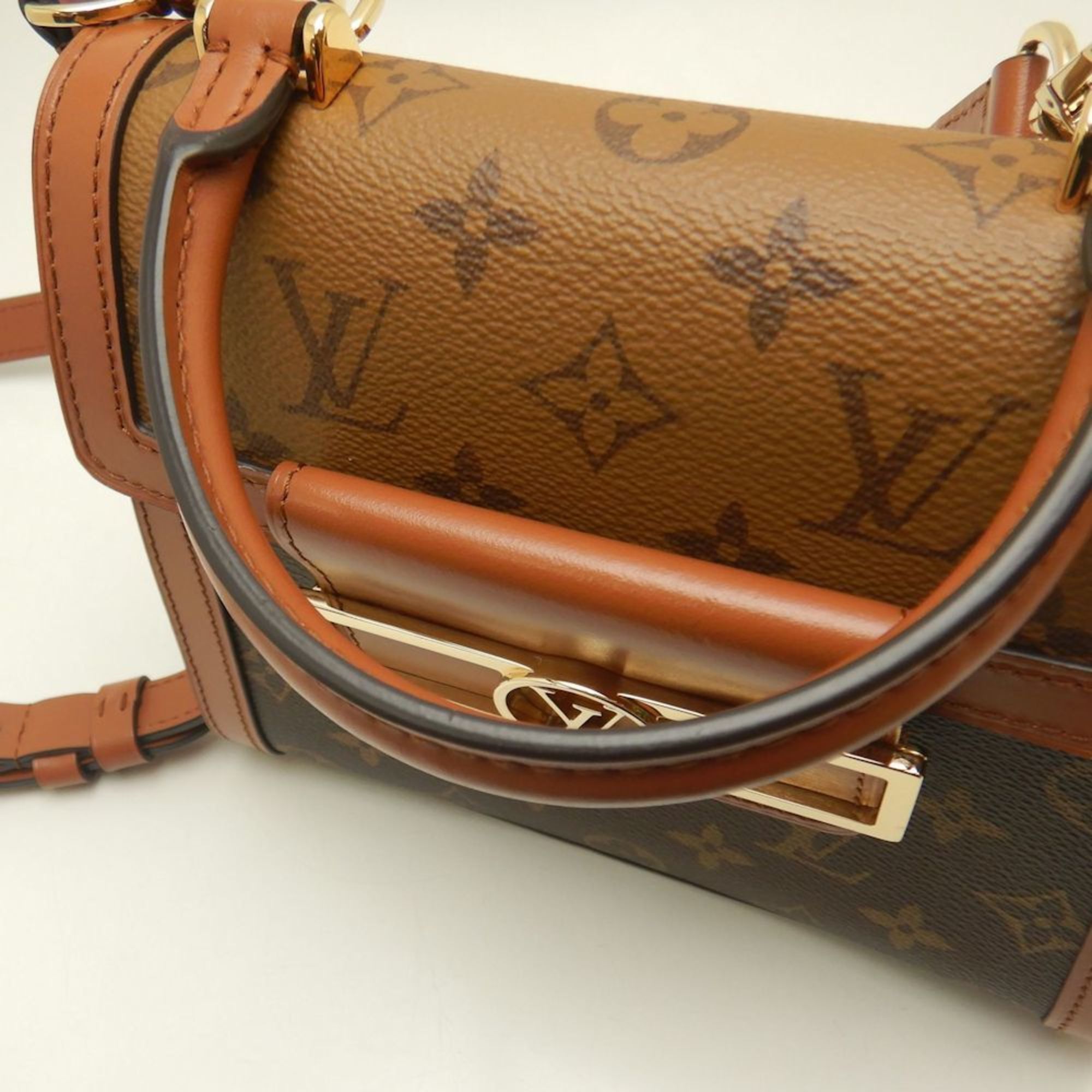 Louis Vuitton LOUIS VUITTON Monogram Reverse Dauphine Capitale M46751 Handbag Brown 253018 Size ONE SIZE - 5 Thumbnail