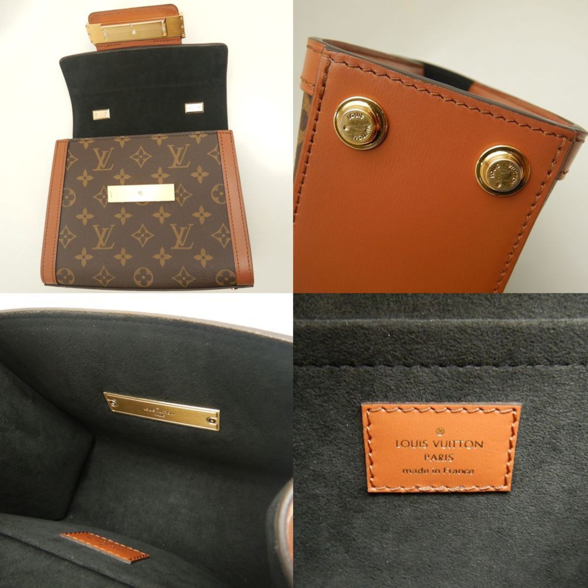 Louis Vuitton LOUIS VUITTON Monogram Reverse Dauphine Capitale M46751 Handbag Brown 253018 Size ONE SIZE - 9 Thumbnail