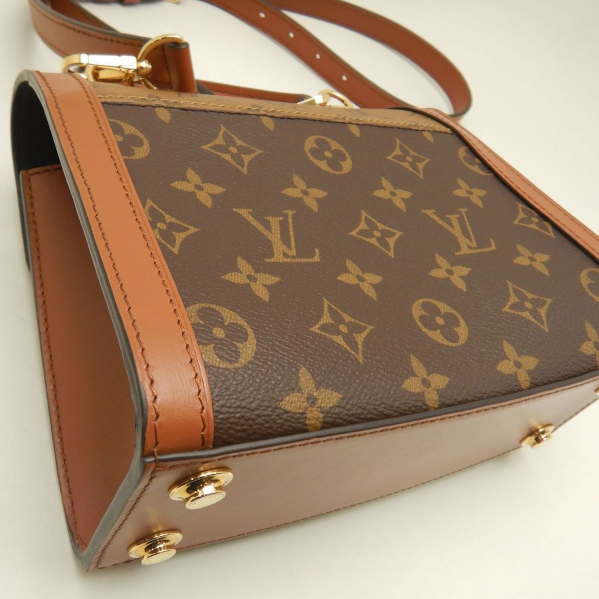 Louis Vuitton LOUIS VUITTON Monogram Reverse Dauphine Capitale M46751 Handbag Brown 253018 Size ONE SIZE - 6 Thumbnail
